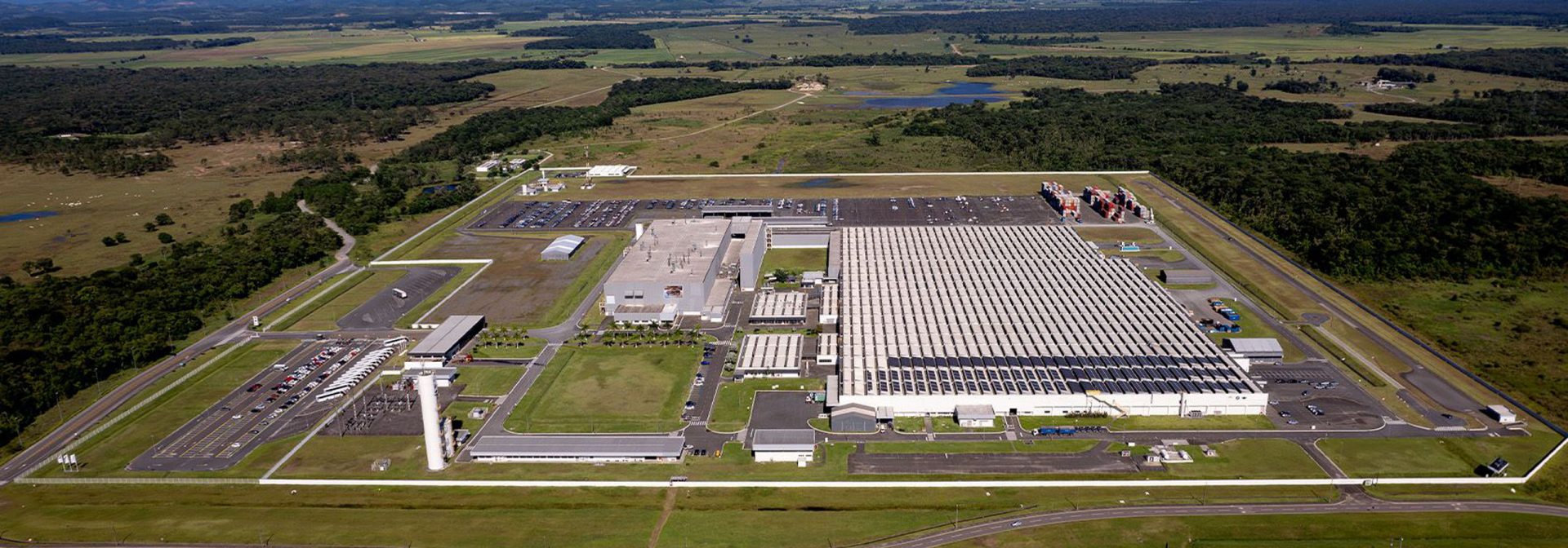 Aerial view of the BMW Group Plant Araquari.