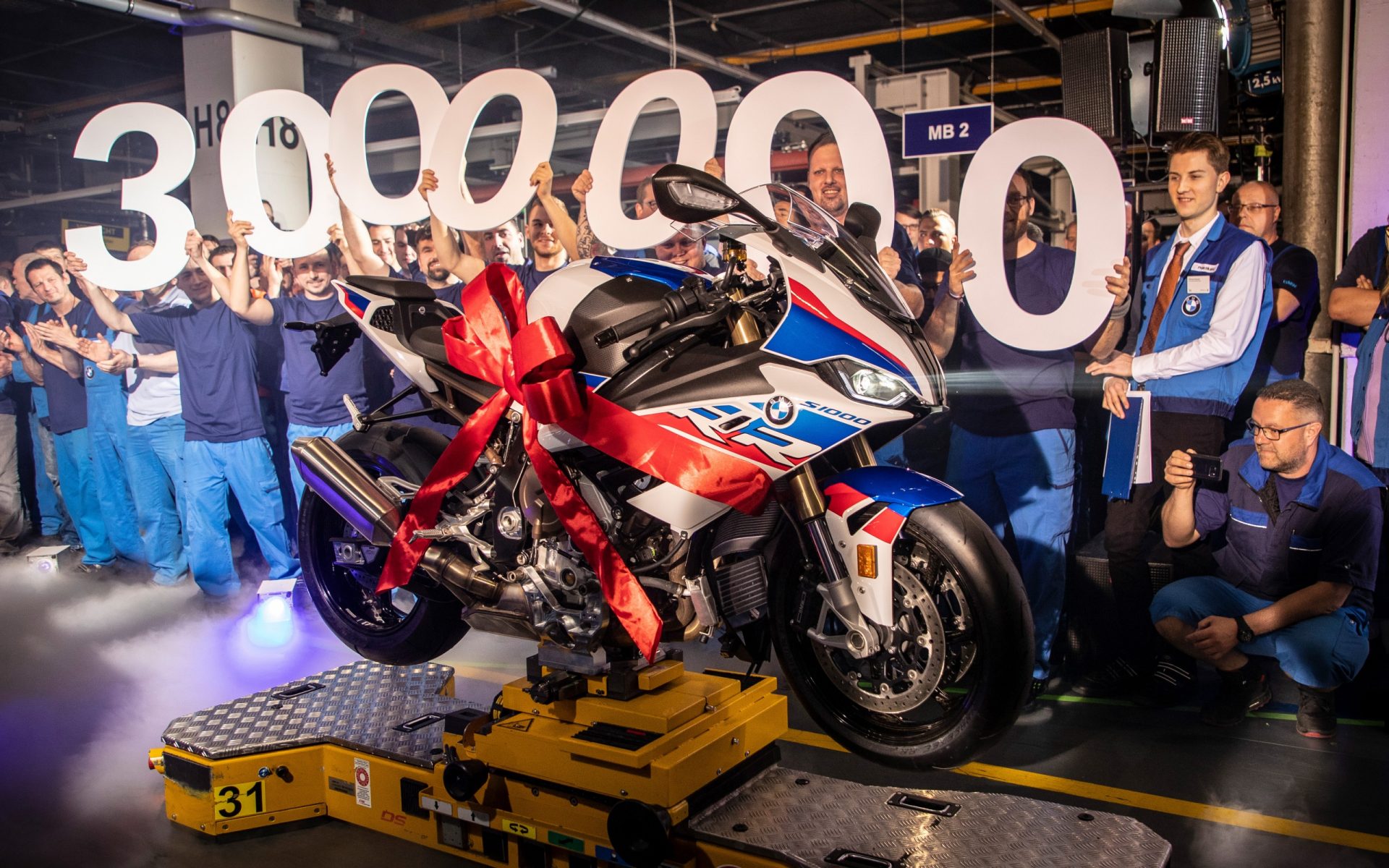 Celebration of the production of 3,000,000 BMW motorcycles