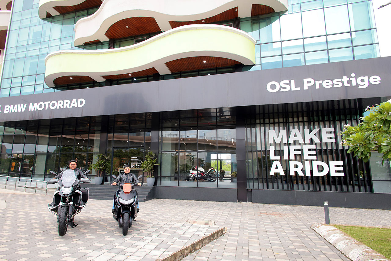  Exterior view of the BMW Motorrad building in China.