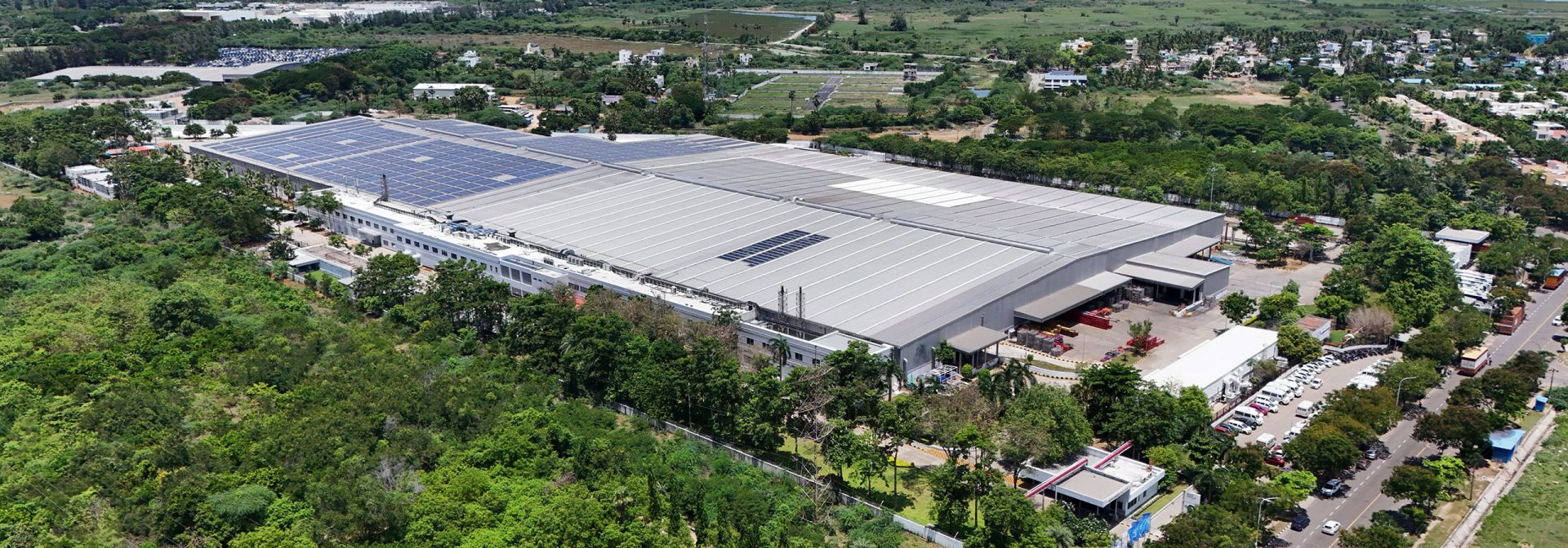 Aerial view of the BMW Group Plant Chennai.