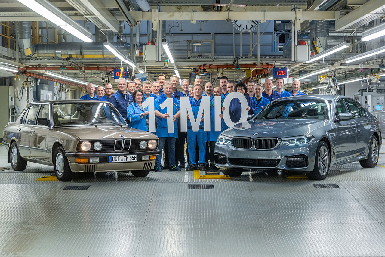 Produktionsjubiläum: 11 Millionen BMW aus Dingolfing.