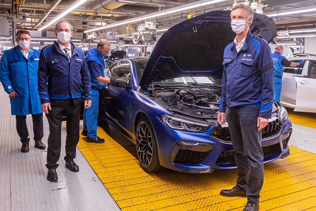 Produktionsstart im Werk Dingolfing mit umfangreichen Schutzmaßnahmen.