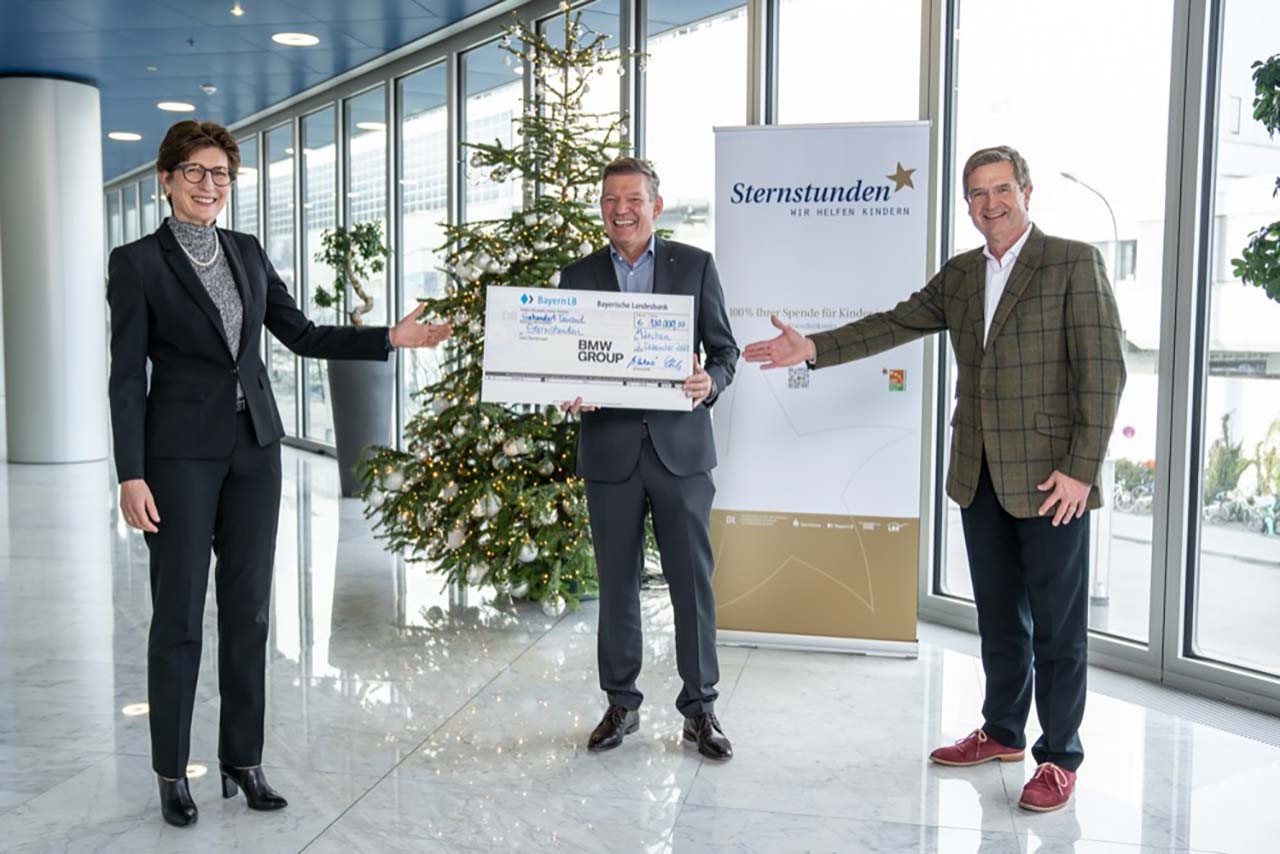 BMW Group spendet 100.000 Euro an Sternstunden und unterstützt Kinderhilfsprojekte