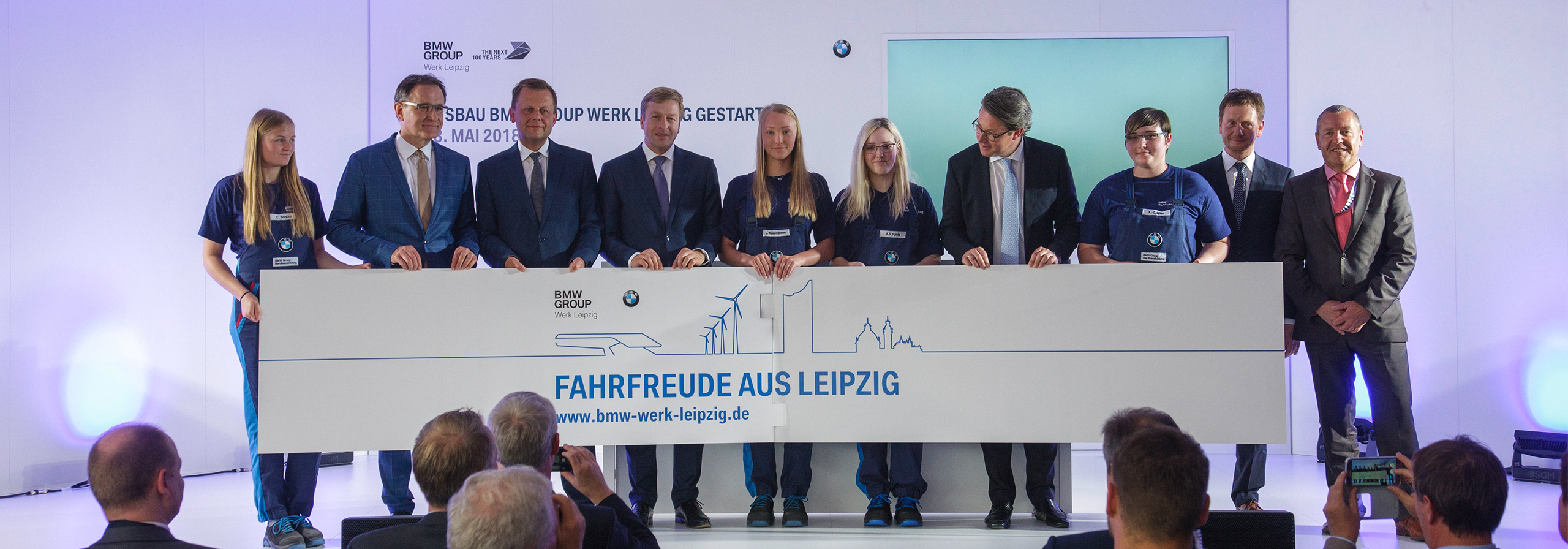 Work begins on BMW Plant Leipzig extension.