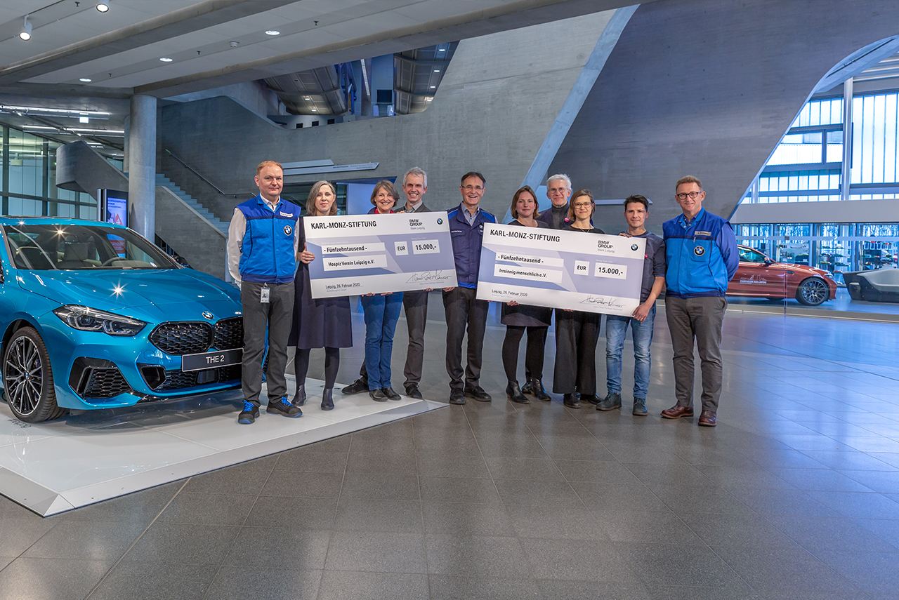 BMW nahe Karl-Monz-Stiftung spendet 30.000 Euro.