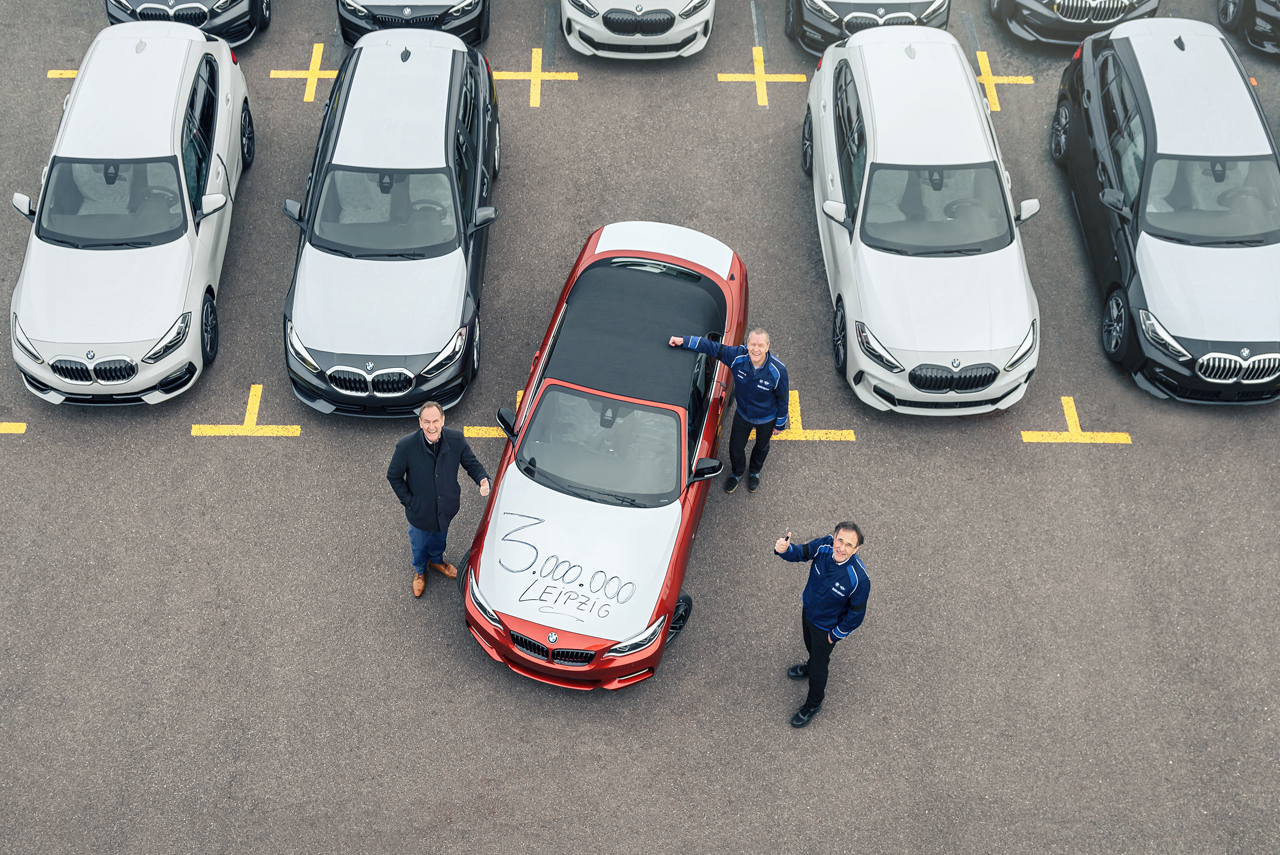 Drei Millionen BMW in Leipzig gebaut.