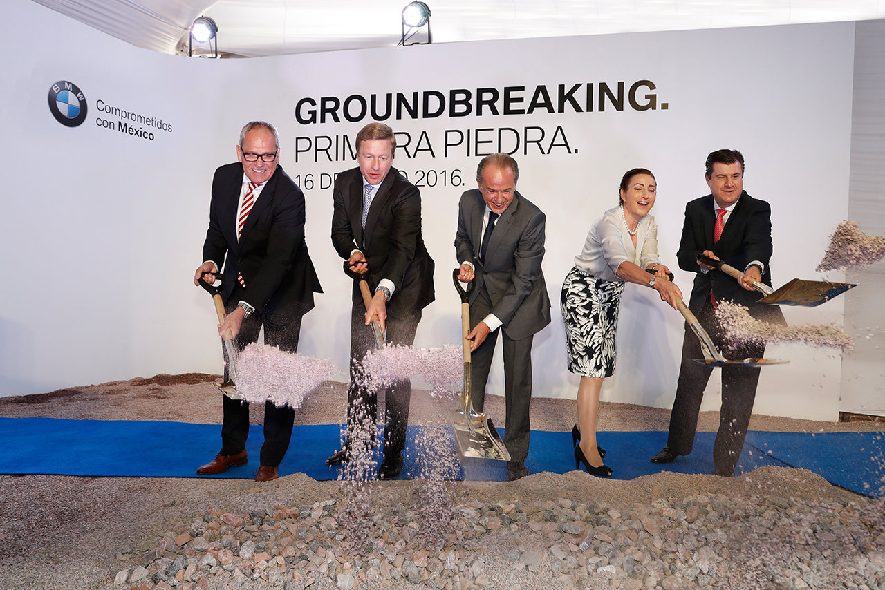 BMW Group celebrates ground-breaking for new plant in Mexico.