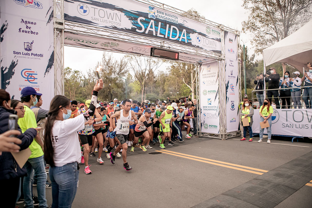 Presentation of the BMW International Tangamanga Marathon 2023", the most important annual sporting event in San Luis Potosí.