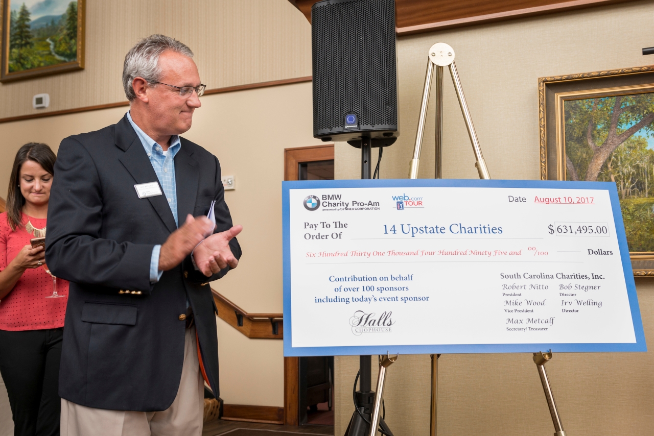 BMW Charity Pro-Am Awards Funds Raised by 2017 Tournament.