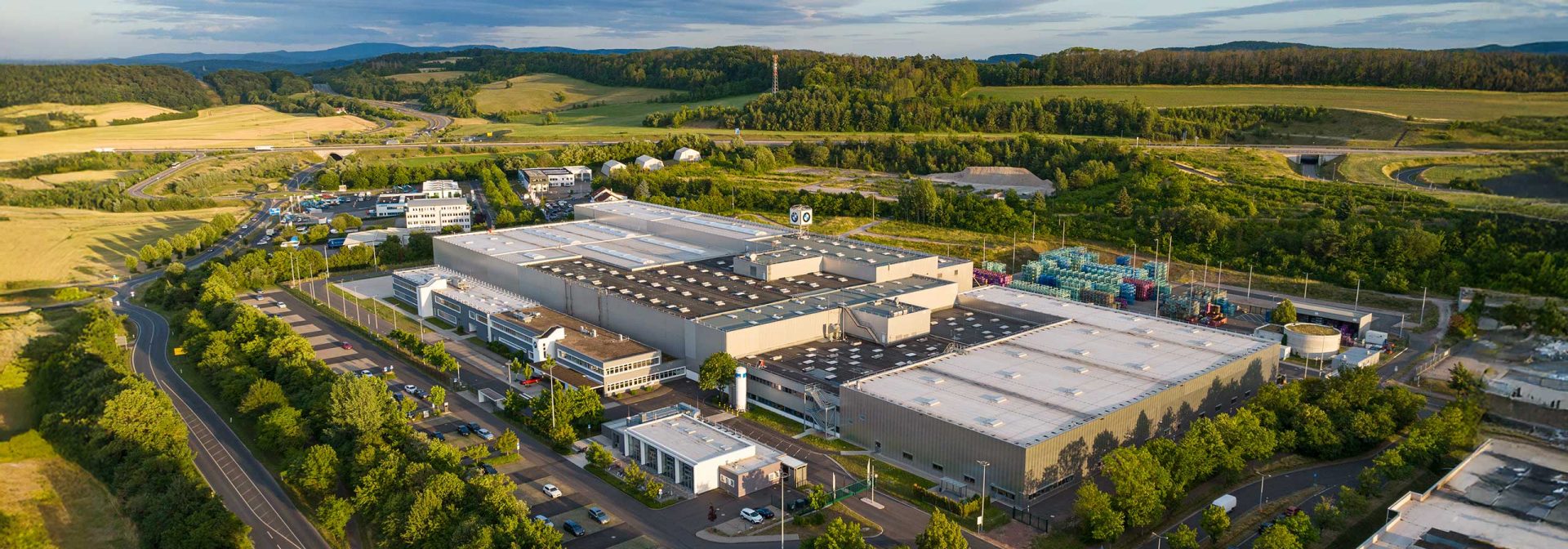 Aerial view of the BMW Group plant in Eisenach.