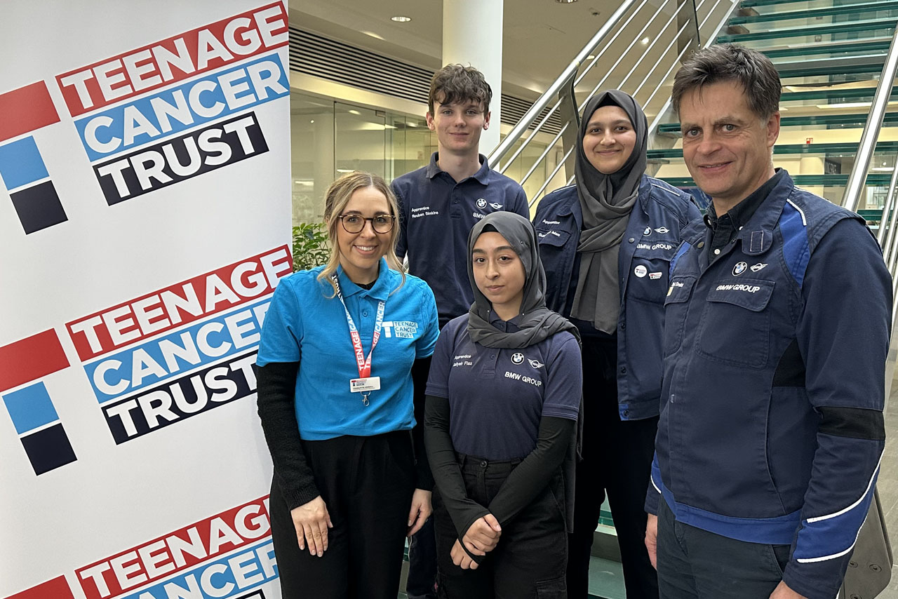 Teenage Cancer Trust students visiting the UK, engaging in activities and learning about cancer awareness and support.