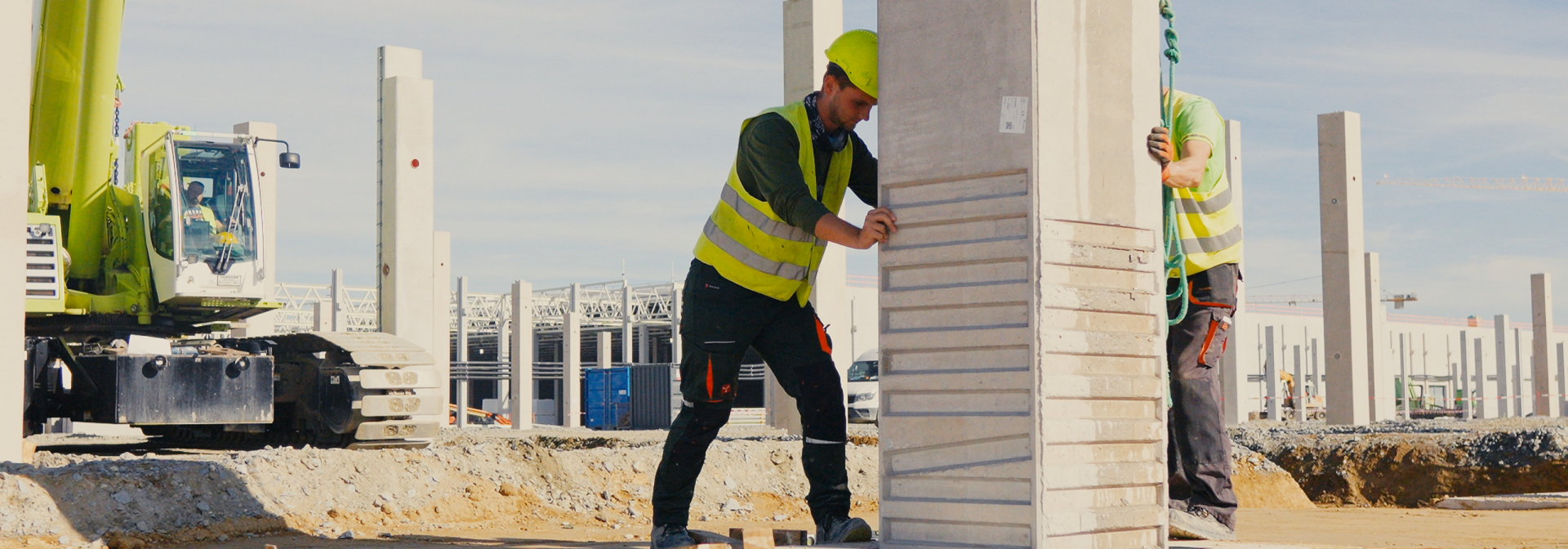 All 1066 pillars of the high-voltage battery assembly plant are in place