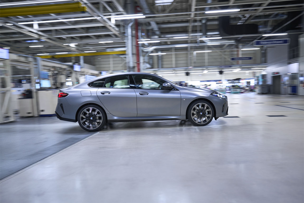 The new BMW 2 Series Gran Coupe is available for viewing at the factory.