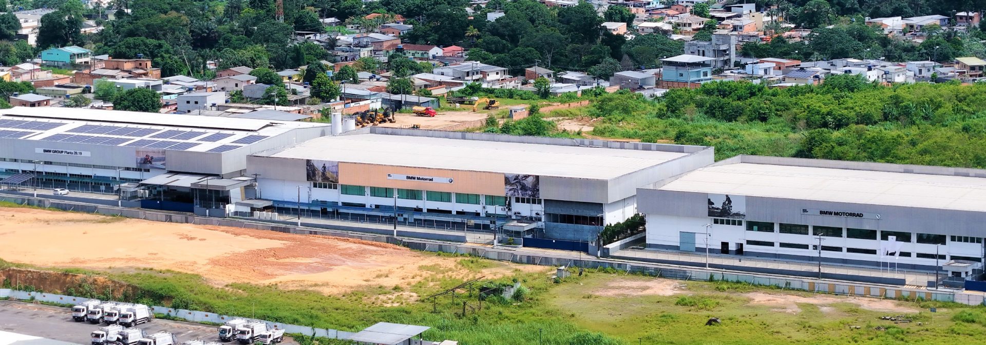 Aerial view of the BMW Group plant Manaus