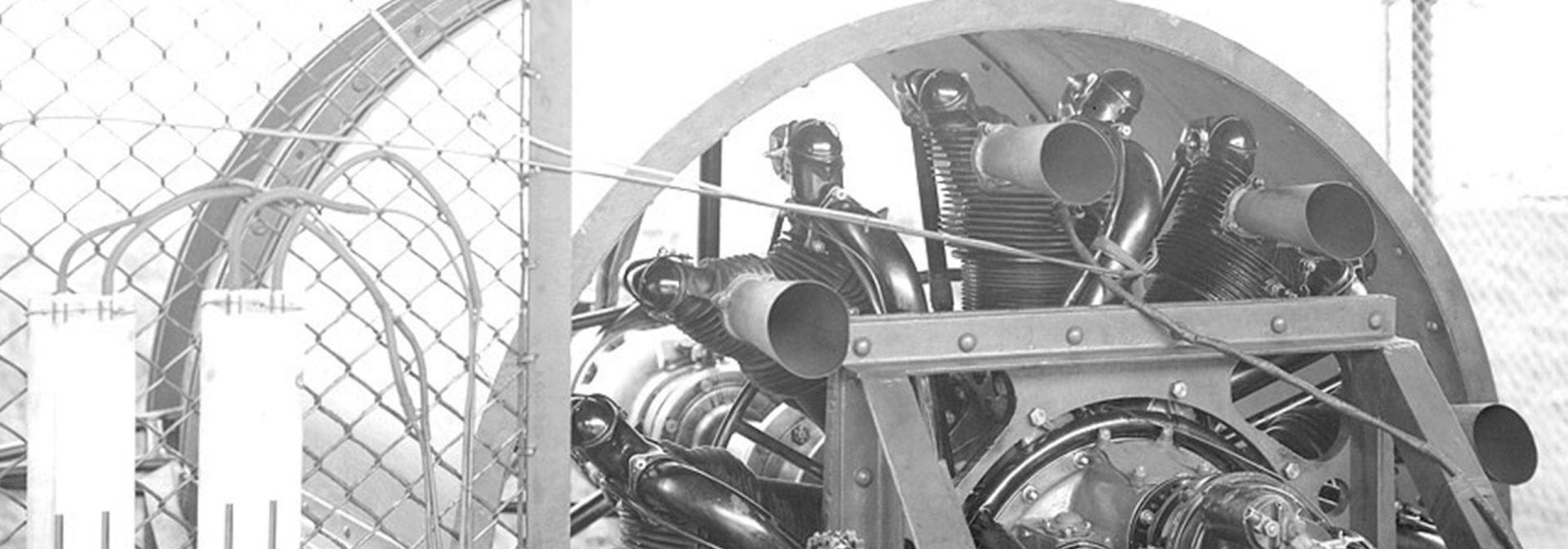 Close-up view of a vintage engine with intricate details and mechanical components.