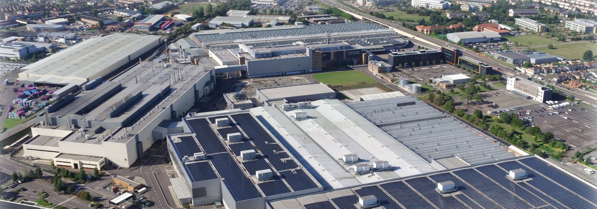 Aereal view of the MINI Plant in Oxford.