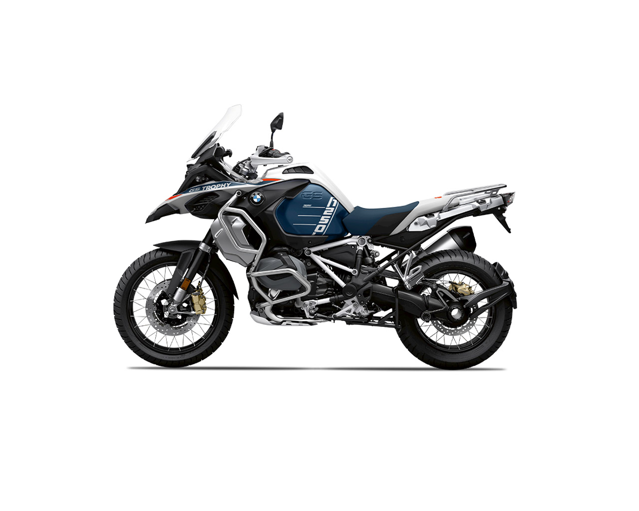 Blue and grey BMW R 1250 GS Adventure