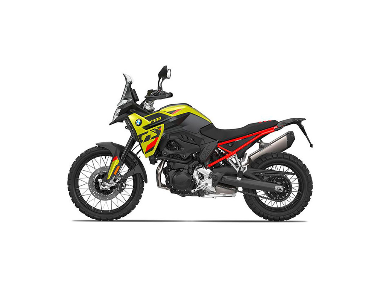 Green, black and red BMW F 900 GS