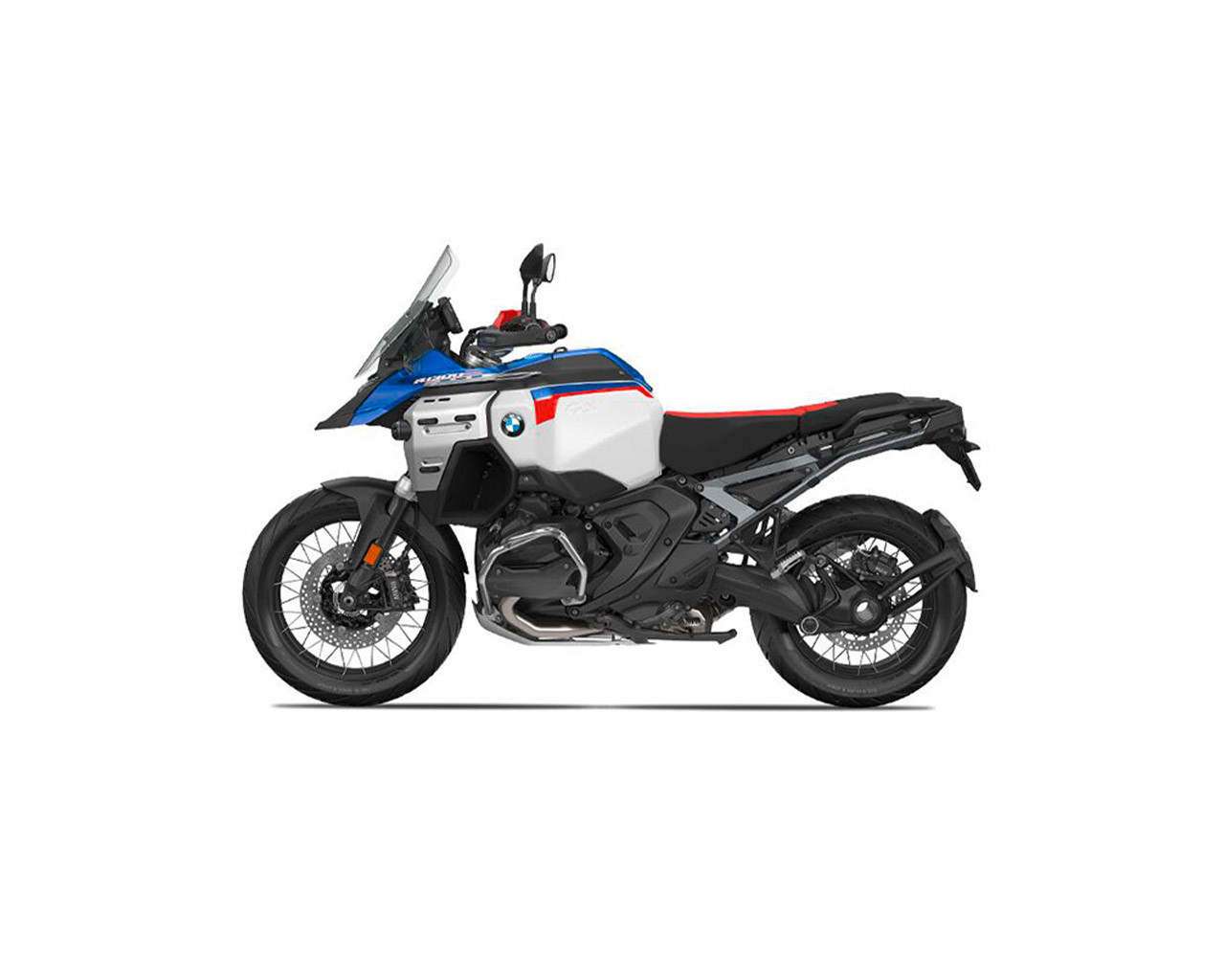 Black, white, red and blue BMW R 1300 GS Adventure