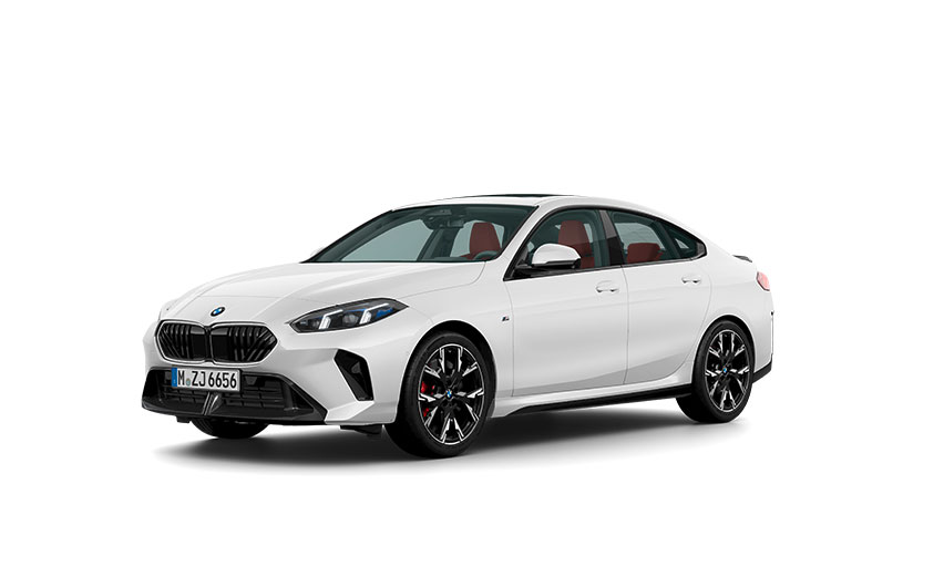 White BMW 2 Series Gran Coupé.