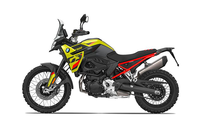 Green, black and red BMW F 900 GS