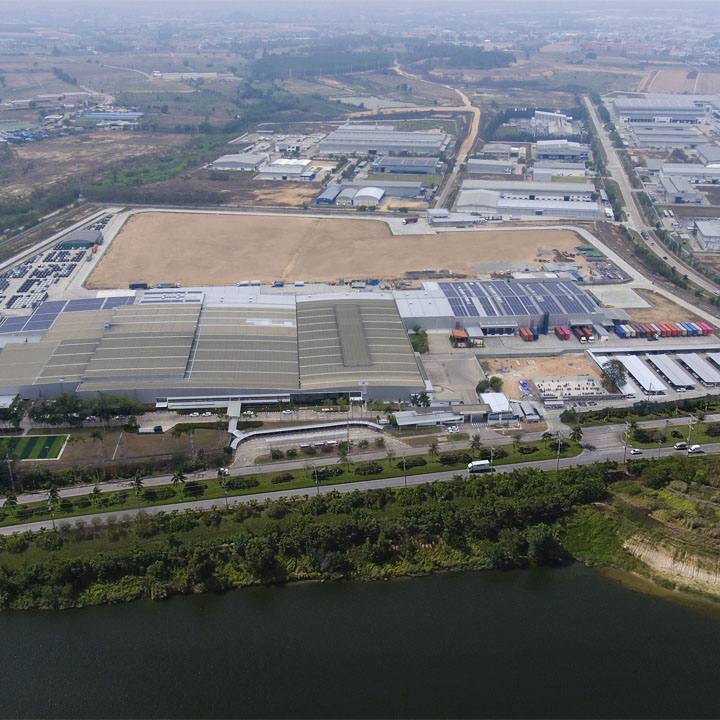 Aerial view of the BMW Group Plant Rayong.