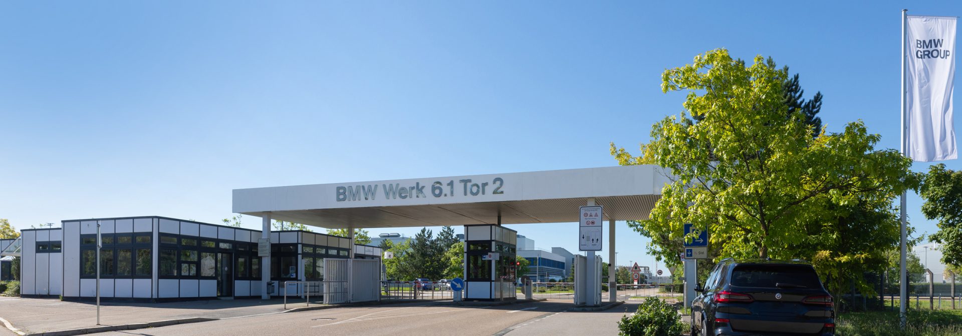 Aerial view of the BMW Group plant in Regensburg.