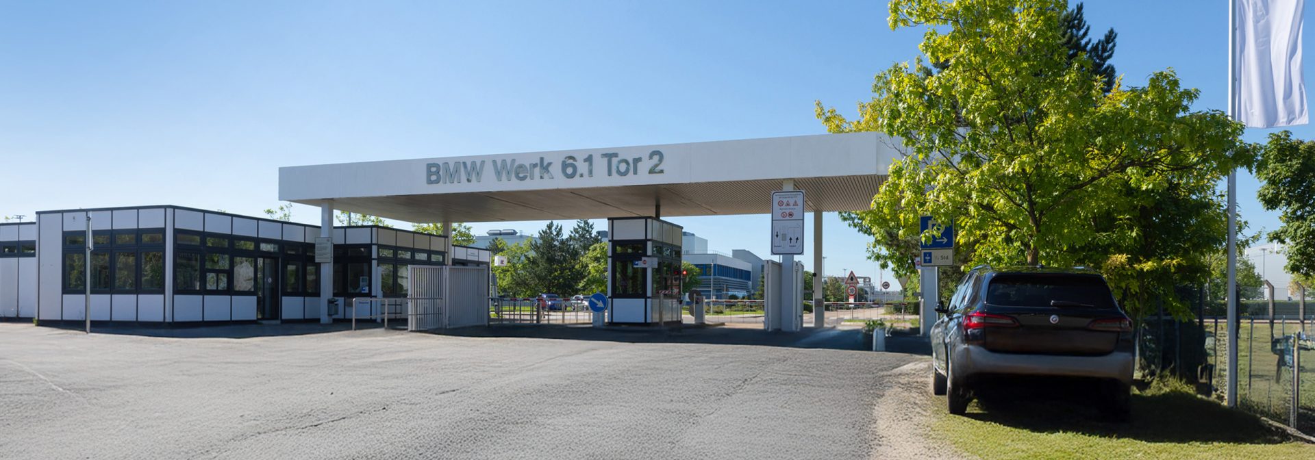 Aerial view of the BMW Group plant in Regensburg.