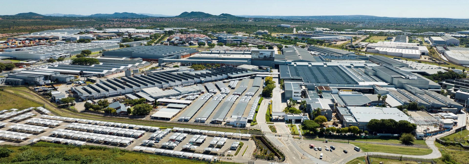 Aerial view of BMW Group plant Rosslyn