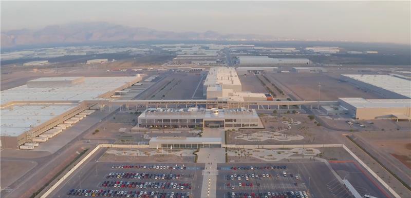 Aerial view of the BMW Group Plant San Luis Potosí.