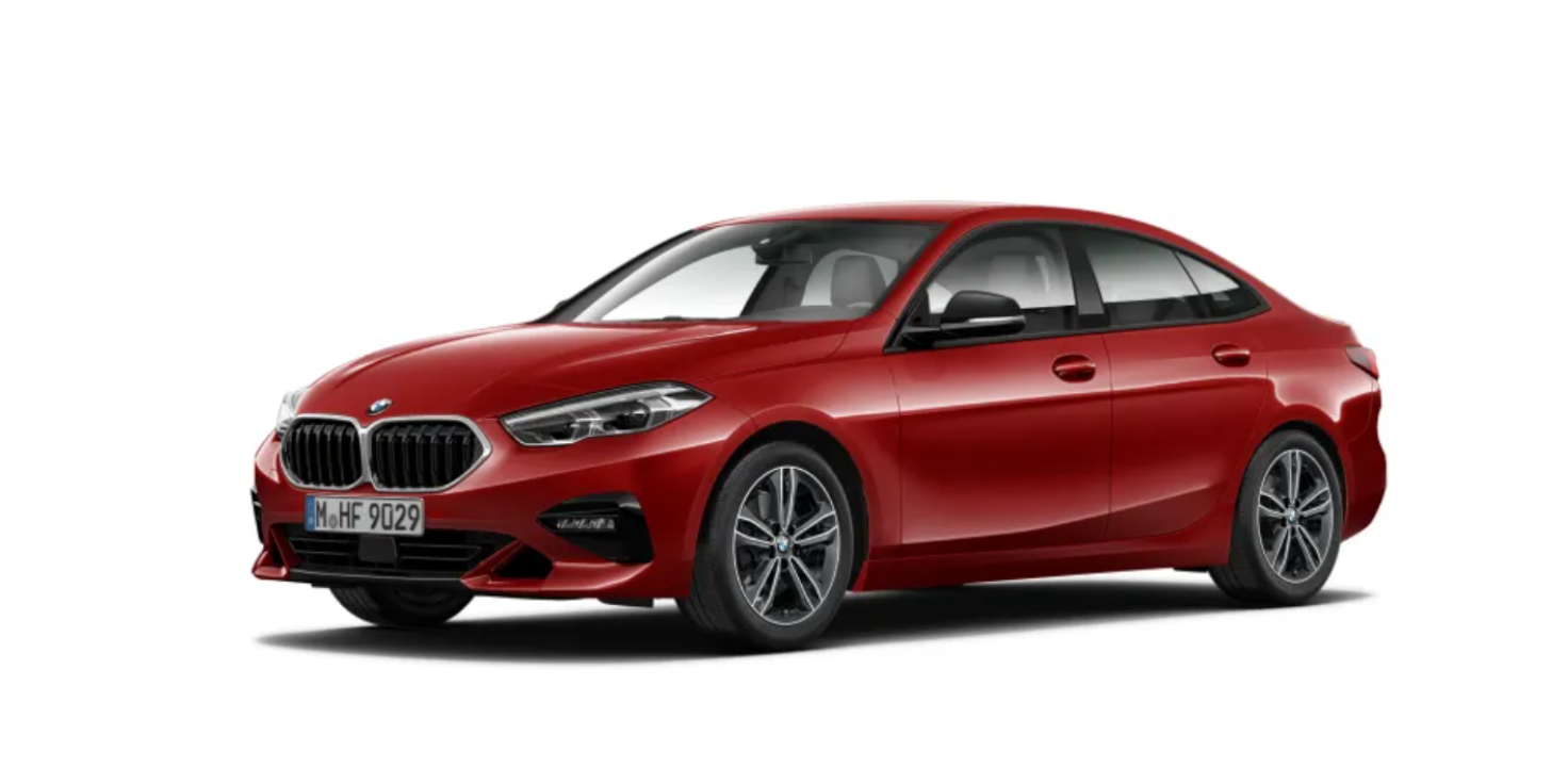 Second generation of the BMW 2 series coupe in red