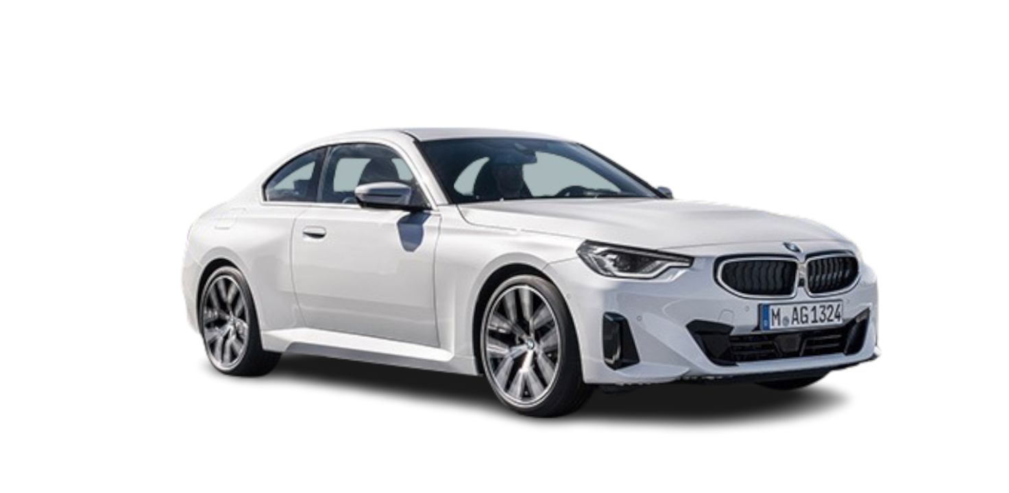 Third generation BMW 2 series coupe in white