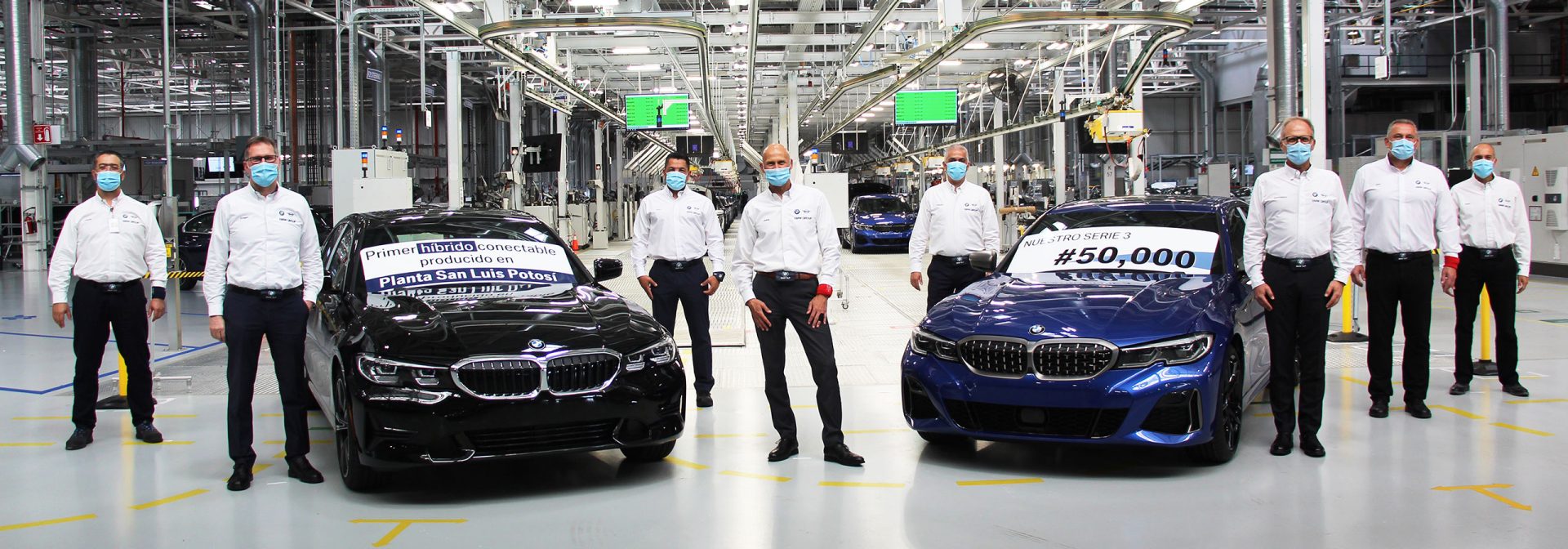 The BMW 3 series fresh off the production line.
