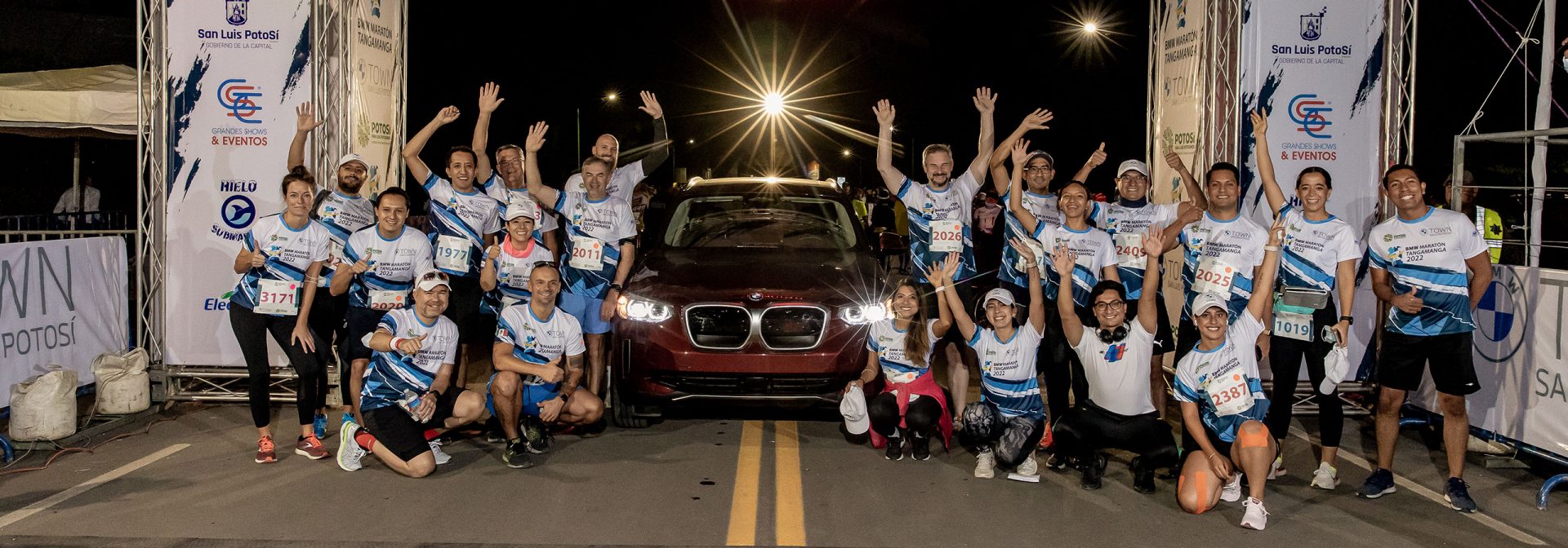 BMW Group Tangamanga team taking a group picture