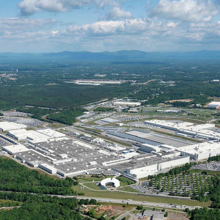 BMW Group Plant Spartanburg from a bird's eye view