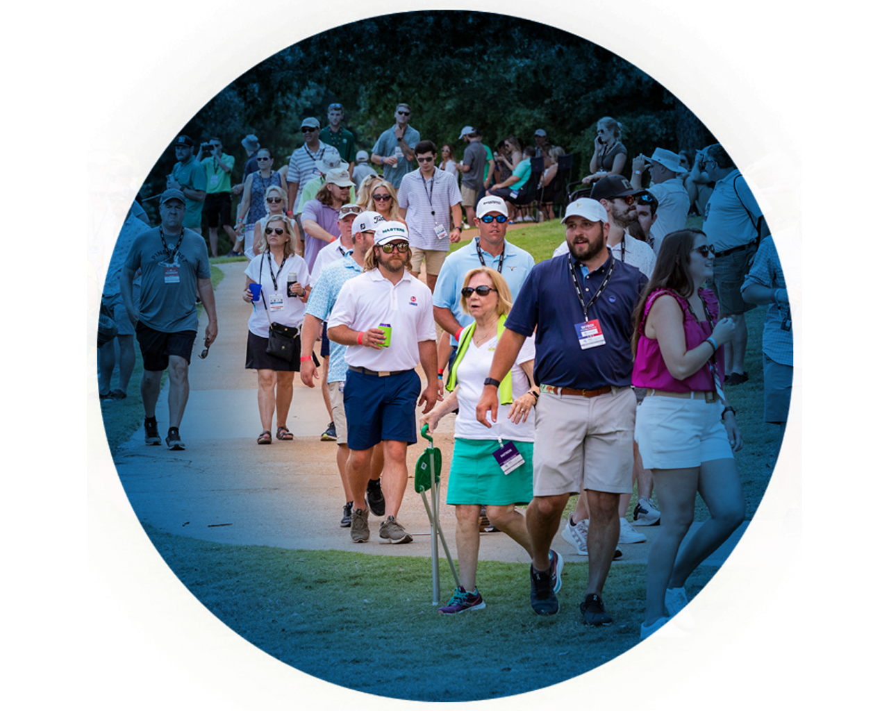 People on the course