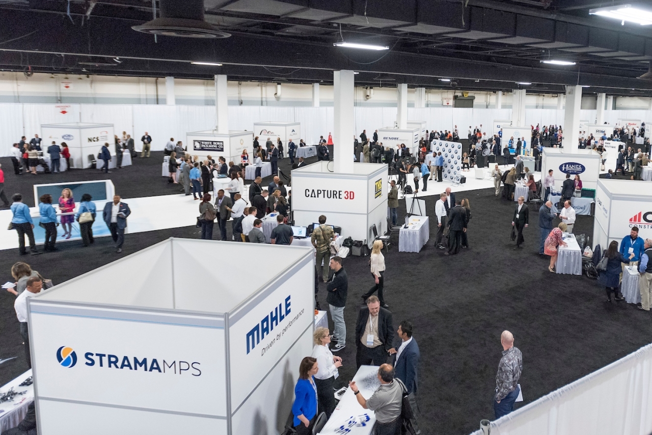 2019 Supplier Diversity Conference networking event: BMW Suppliers have booths set up at the Greenville Convention Center for the benefit of women-, minority- and veteran-owned companies. 