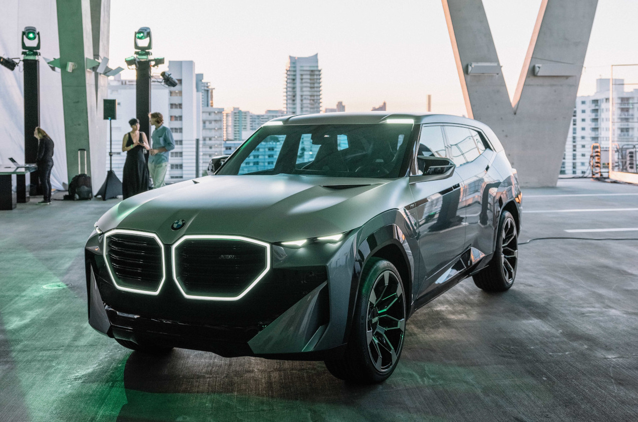 The BMW Concept XM, unveiled at Art Basel 2021 in Miami Beach.