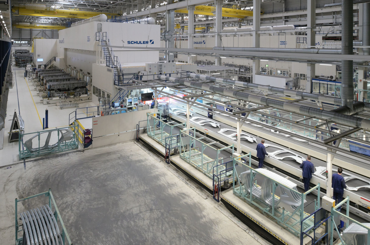 BMW Plant Spartanburg’s new press shop will be similar to the one at BMW Plant Leipzig in Germany, pictured here. 