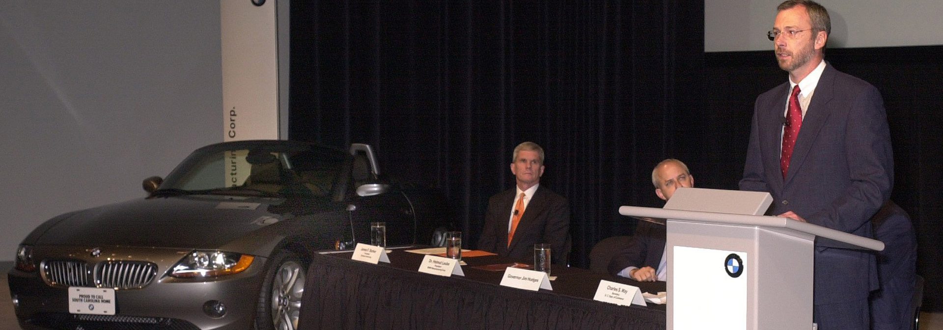 Press conference at the plant announcing additional investment and new jobs.