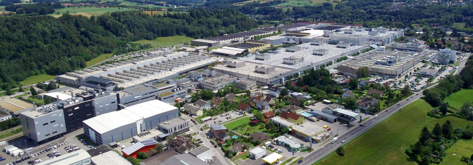 BMW Group Werk Steyr aus der Vogelperspektive