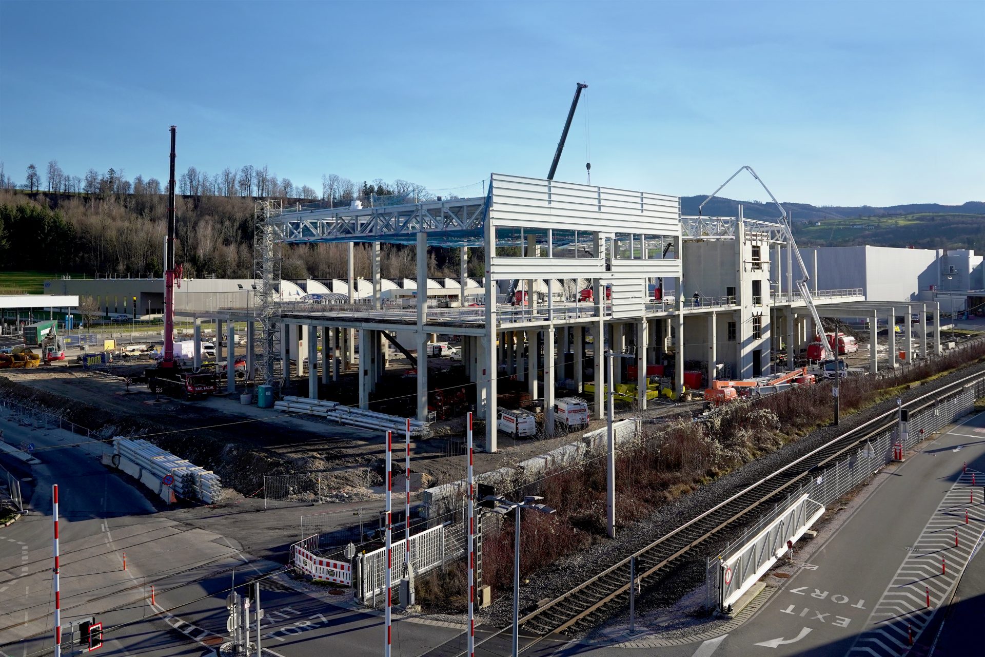 Ausbau für E-Mobilität BMW Group Werk Steyr: Baufortschritt Montagehalle
