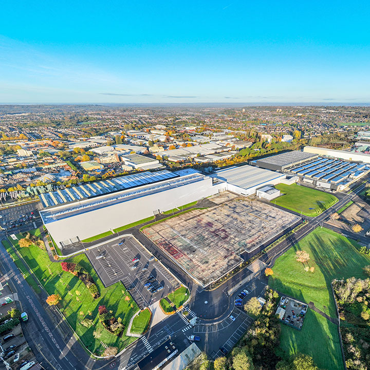 Aerial view MINI plant Swindon.