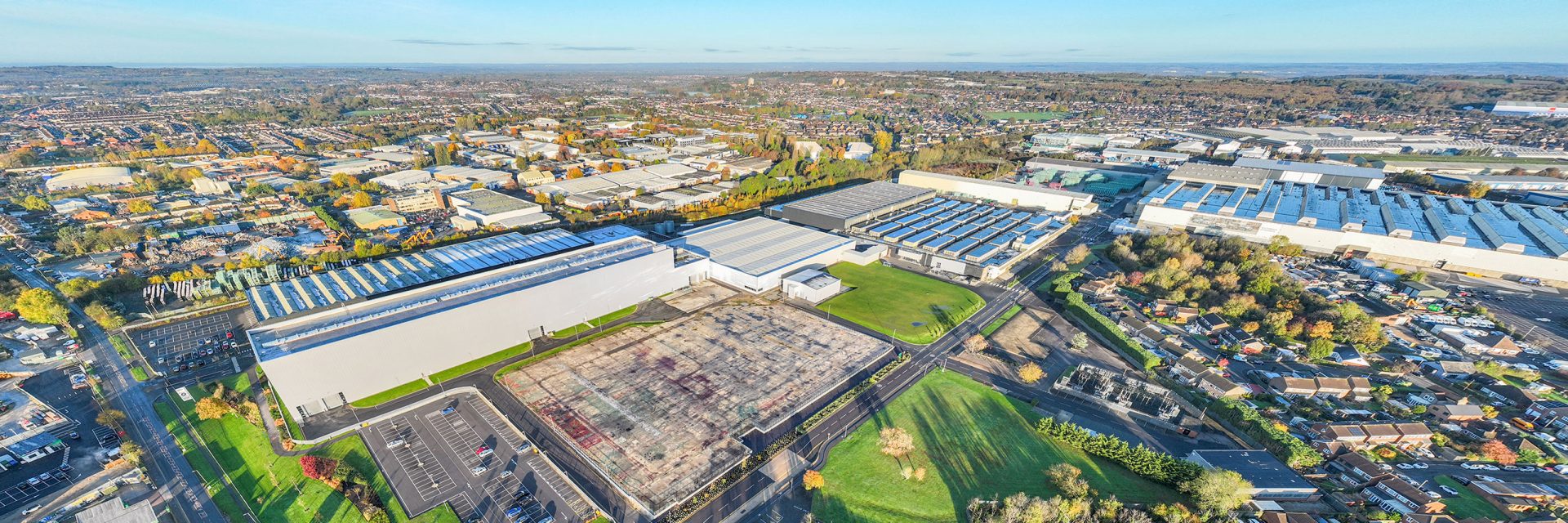 Aerial view MINI plant Swindon.