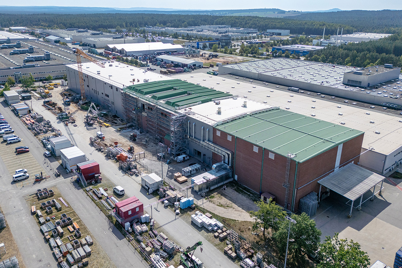 A bird's eye view of the battery test center.