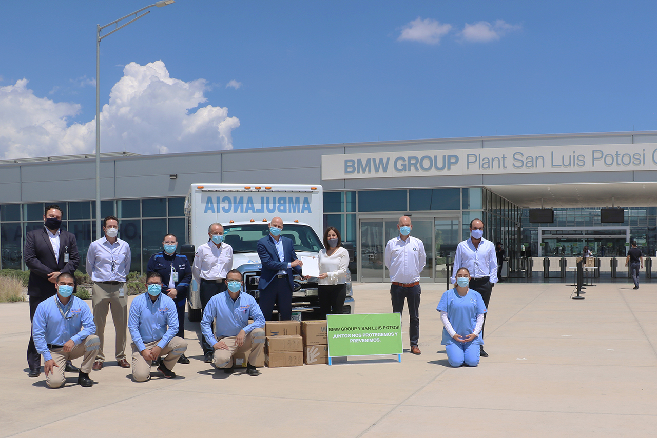 BMW Group supports SLP health staff in the fight against Covid-19. 